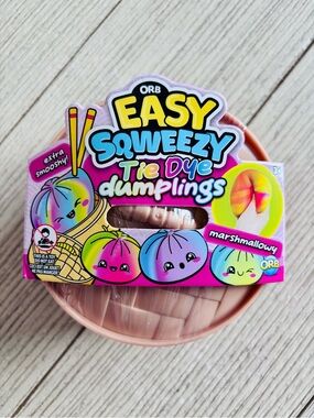 NEW sealed ORB Easy Squeezy Tie Dye Dumplings squishy - Marshmallowy